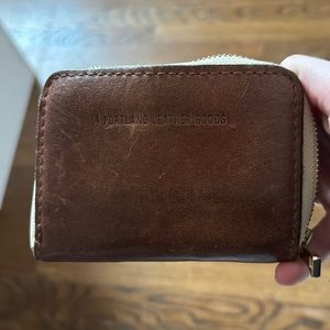 PLG mini accordion wallet - camel